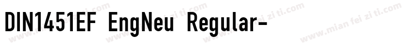 DIN1451EF EngNeu Regular字体转换